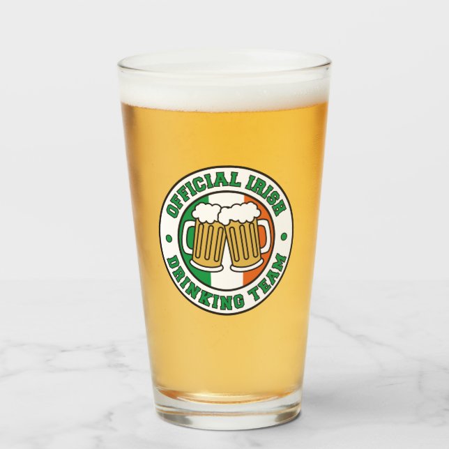 Irish Drinking Team Flagga of Ireland Glaskopp (Framsida fylld)