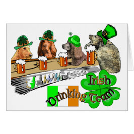 Irish Drinking Team Hälsningskort