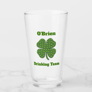 Irish Drinking Team Klöver Shamrock Beer Pint Glaskopp