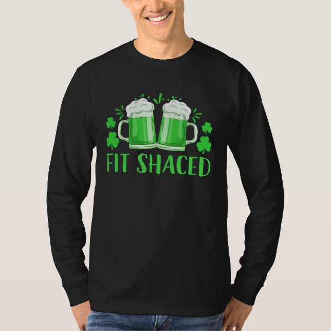 Irish Drinking Team Men St Paddys day Fit Shaced W T Shirt (Framsida)