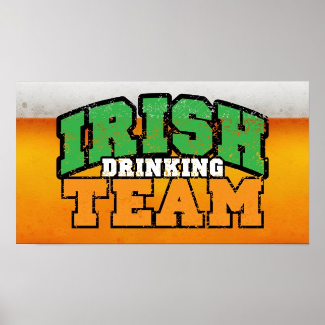 Irish Drinking Team Poster $18,95 (Framsidan)