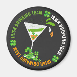 Irish Drinking Team Shamrock Cocktail Magnet