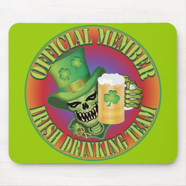 Irish Drinking Team Skull Musmatta (Framsidan)