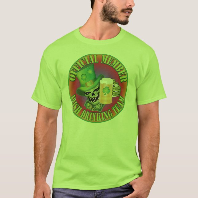 Irish Drinking Team Skull Tee (Framsida)