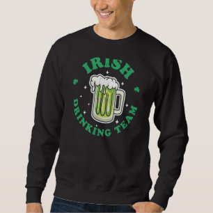 Irish Drinking Team St patrick's day Drinking Gree Lång Ärmad Tröja