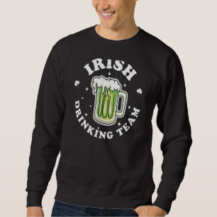 Irish Drinking Team St patrick's day Drinking Gree Lång Ärmad Tröja