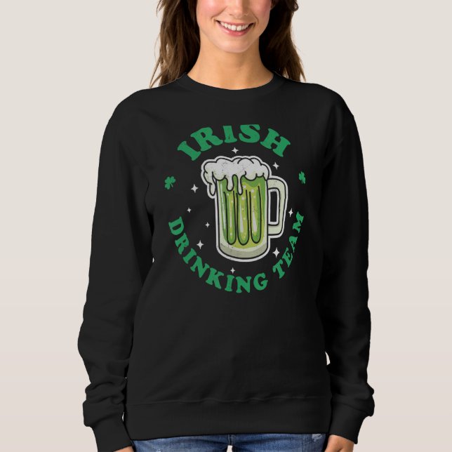 Irish Drinking Team St patrick's day Drinking Gree T Shirt (Framsida)