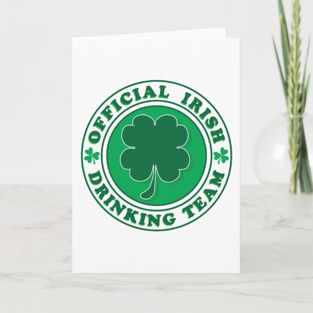 Irish Drinking Team/St. Patrick's Day Kort (Framsida)