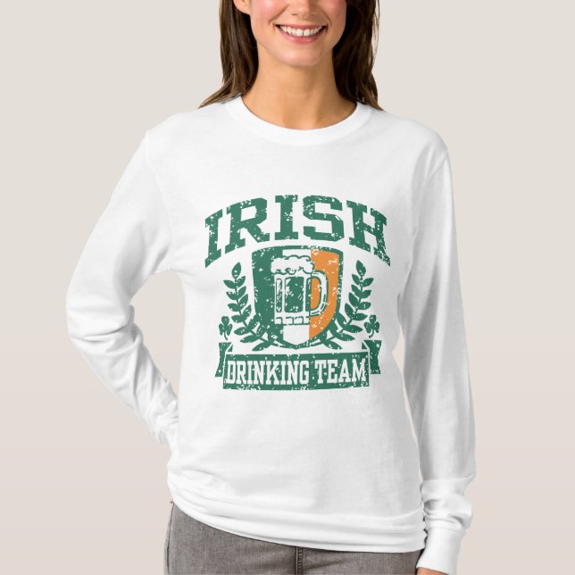 Irish Drinking Team T-shirt (Framsida)