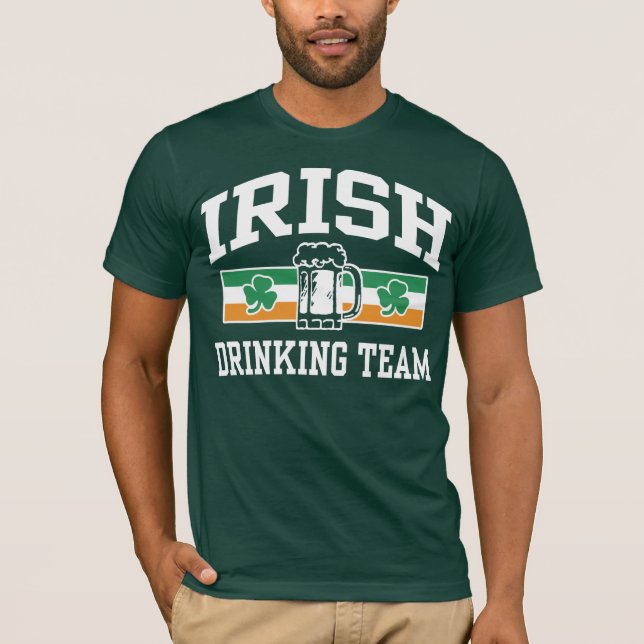 Irish Drinking Team T Shirt (Framsida)