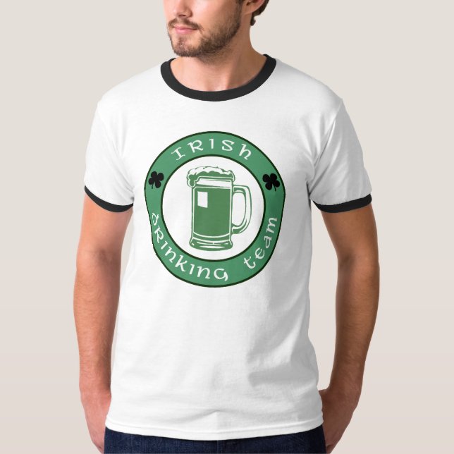 Irish Drinking Team Tee Shirt (Framsida)