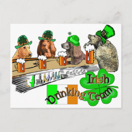 Irish Drinking Team Vykort