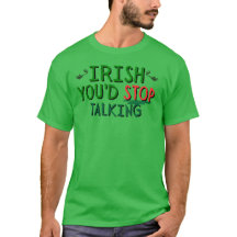 IRISH DU SLUTAR PRATA T-SHIRT