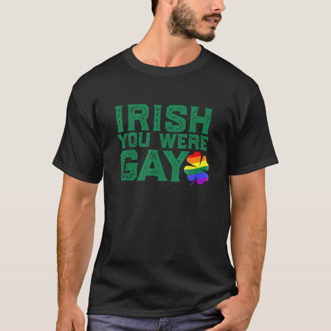 IRISH DU VAR GAMY LGBT St Patricks Day LUNNY Memy T Shirt (Framsida)