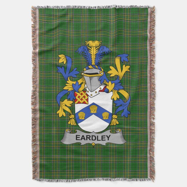 Irish Eardley Jackar om Arm Family Crest Ireland Filt (Framsidan Vertikal)