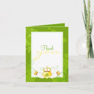 Irish Elegance Claddagh Bröllop - tack ditt kort