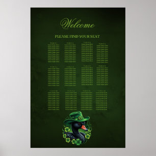 Irish Elegance, The Black Svan of St. Patrick Poster