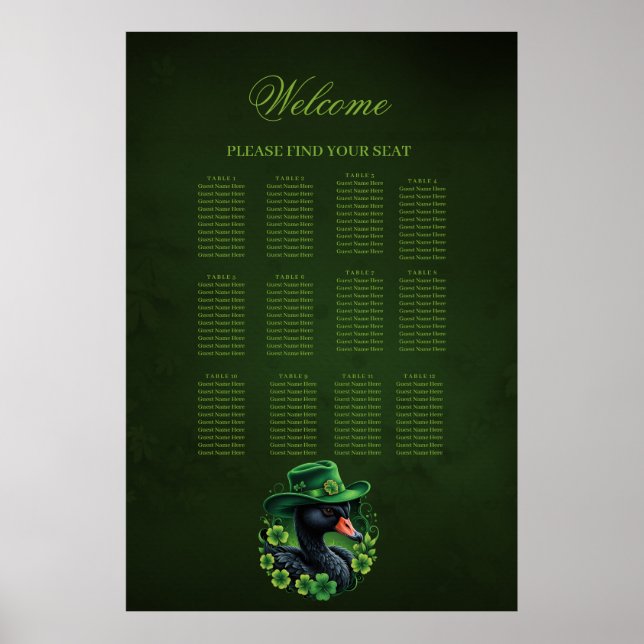 Irish Elegance, The Black Svan of St. Patrick Poster (Framsidan)