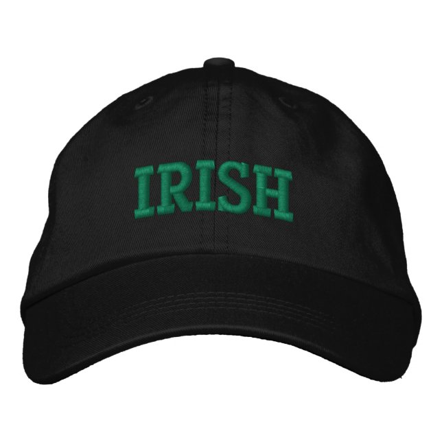 IRISH EMBROIDERED BASEBALL CAP BRODERAD KEPS (Framsida)