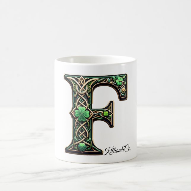 Irish F Monogram Coffee Up Kaffemugg (Center)