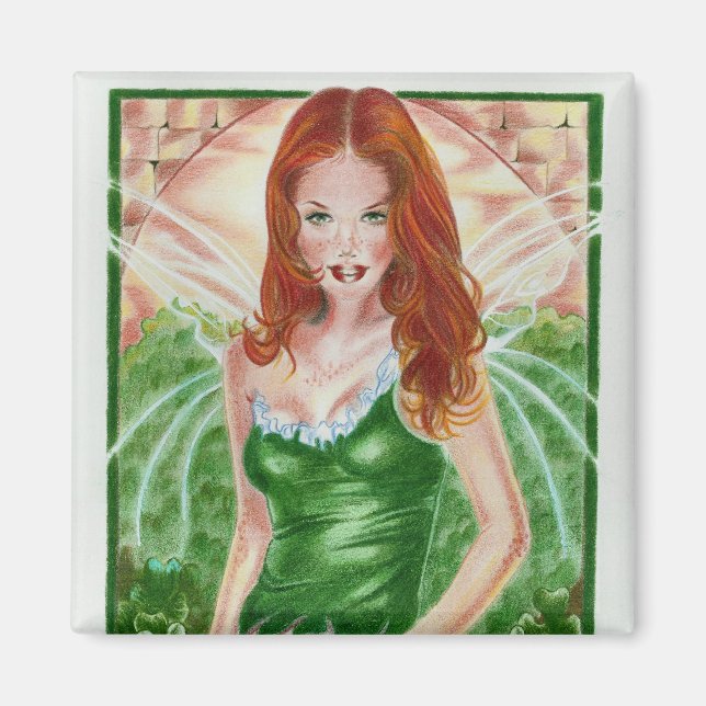 Irish Fairy Shamrock Magnet (Framsidan)