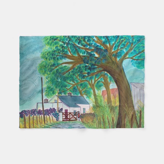 Irish Farmhouse Fleecefilt (Framsidan (Horisontell))