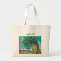 Irish Farmhouse Large Tote Bag
