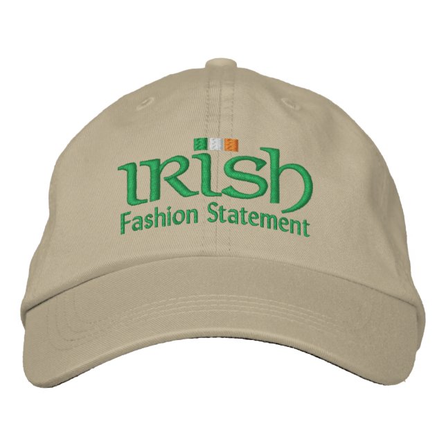 Irish Fashion Statement Broderad Keps (Framsida)