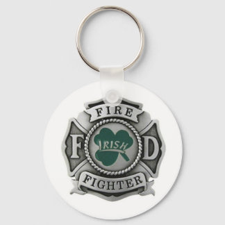 Irish Firefighter Badge Nyckelring