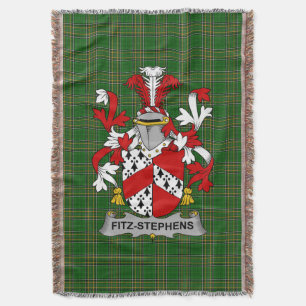 Irish Fitz-Stephens Jackar om Arm Family Crest Ire Filt