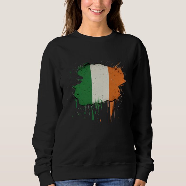 Irish Flag St Patrick s Day T Shirt (Framsida)