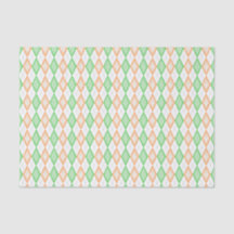 Irish Flagga Argyle Tissue Paper