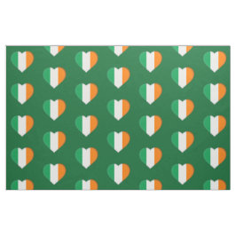 Irish Flagga Cute Irish Hearts Mönster St. Patrick Tyg