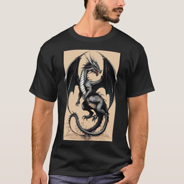 "Irish Flagga Dragon: Esport Fury T-Shirt Design" (Framsida)