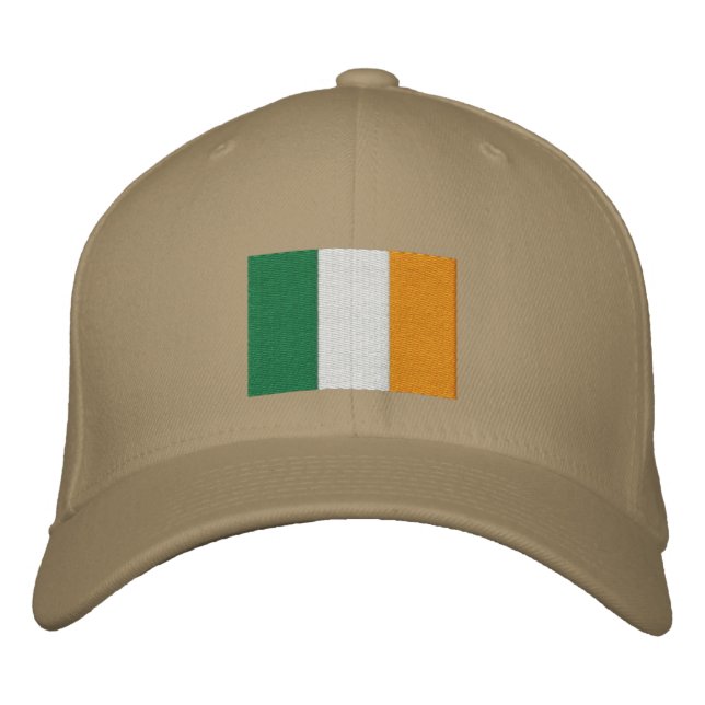 Irish Flagga Embroized Hat Broderad Keps (Framsida)