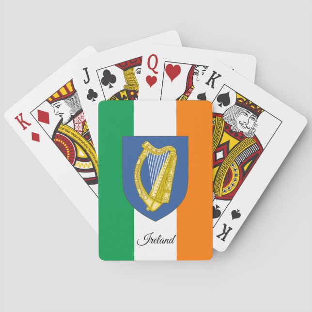 Irish Flagga Games, Ireland Spelkort (Baksidan)