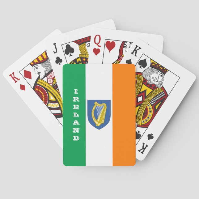 Irish Flagga Games, Ireland Spelkort (Baksidan)
