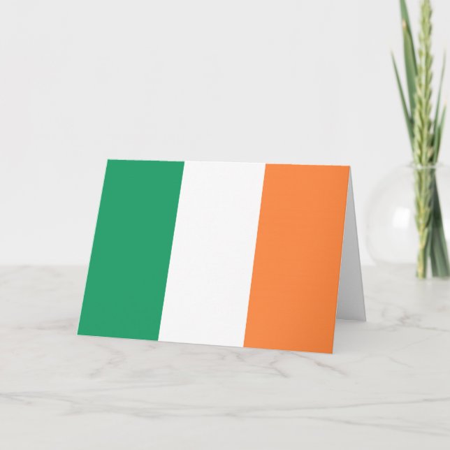 Irish Flagga gect Kort (Framsida)