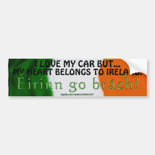 IRISH FLAGGA GIFT RANGE ~ Eirinn gå brach! Bildekal