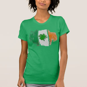 Irish Flagga Grönt Shirt Womens Irish T-Shirt Desi