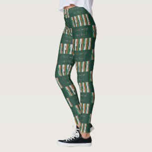 Irish Flagga i Färg i Text St. Patrick Leggings