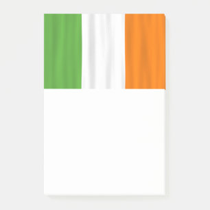 Irish Flagga Ireland Grönt White Orange Post-it Block
