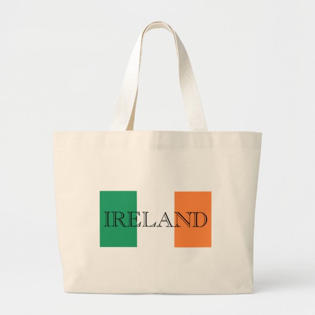 Irish Flagga Ireland jtcent Jumbo Tygkasse (Framsidan)