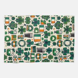 Irish Flagga Ireland Saint Patricks Day Slainte Kökshandduk