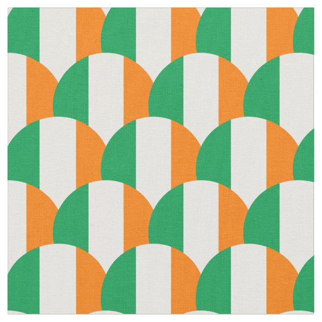 Irish Flagga & Ireland Trendig Fabric/mode Tyg (Närbild)