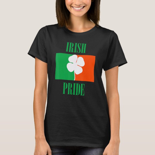 Irish Flagga Irish Pride Saint patrick's day T Shirt (Framsida)