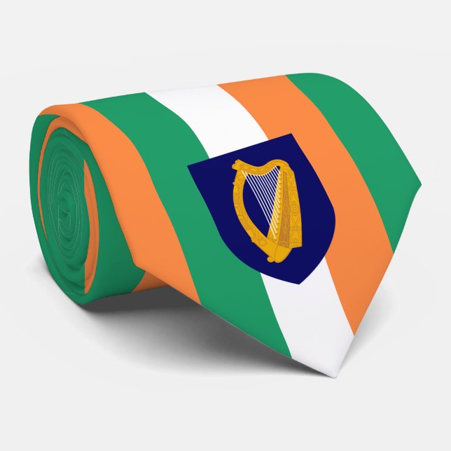 Irish Flagga & Jacka of Arm, Republiken Irland Slips (Rullad)