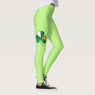 Irish Flagga Leggings - St Patrick's Yoga Byxor
