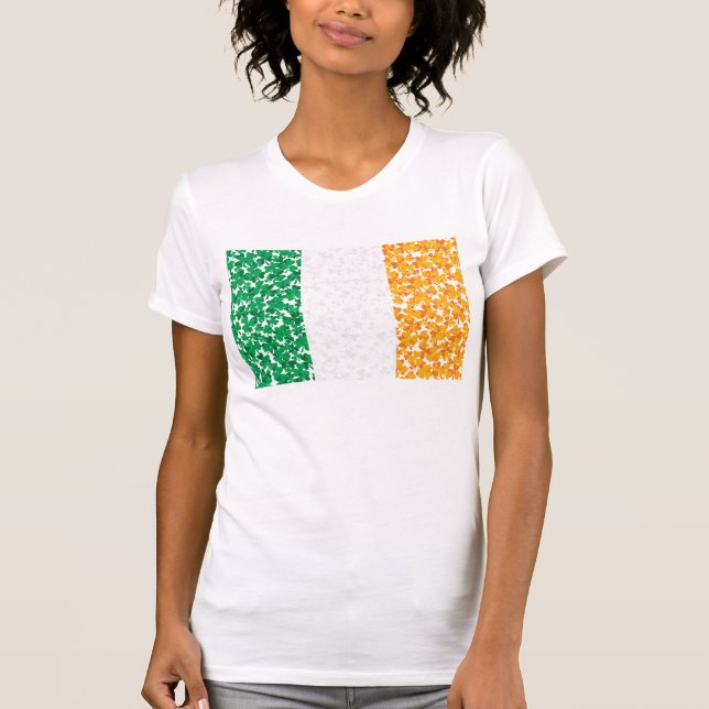Irish Flagga Made up of Shamrocks Tröja (Framsida)