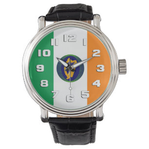 Irish Flagga med Jackande av Arm Armbandsur